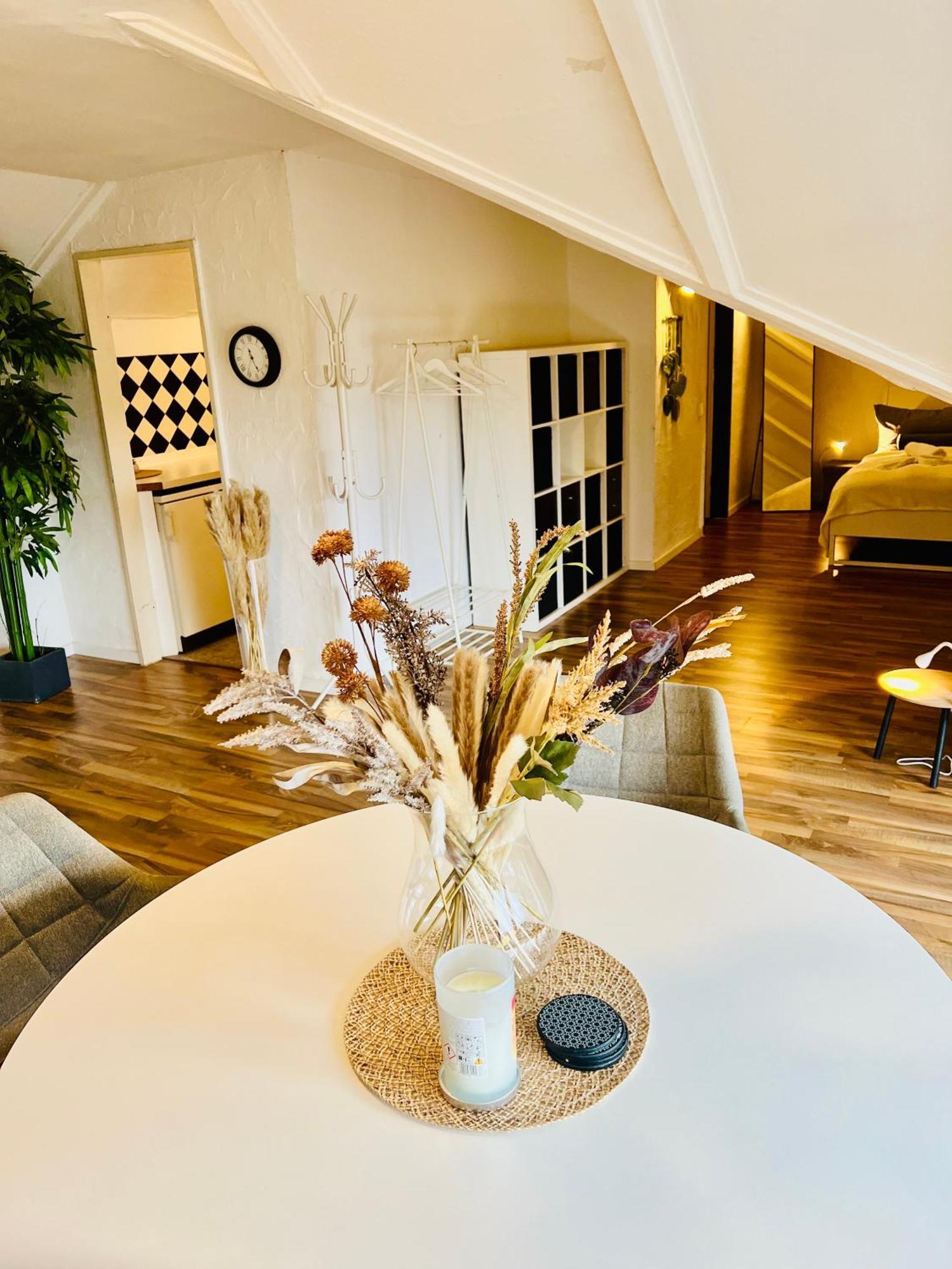 Grosse Dachgeschosswohnung Mit Kueche Und Badezimmer An Der Uniklinik Homburg 洪堡 外观 照片