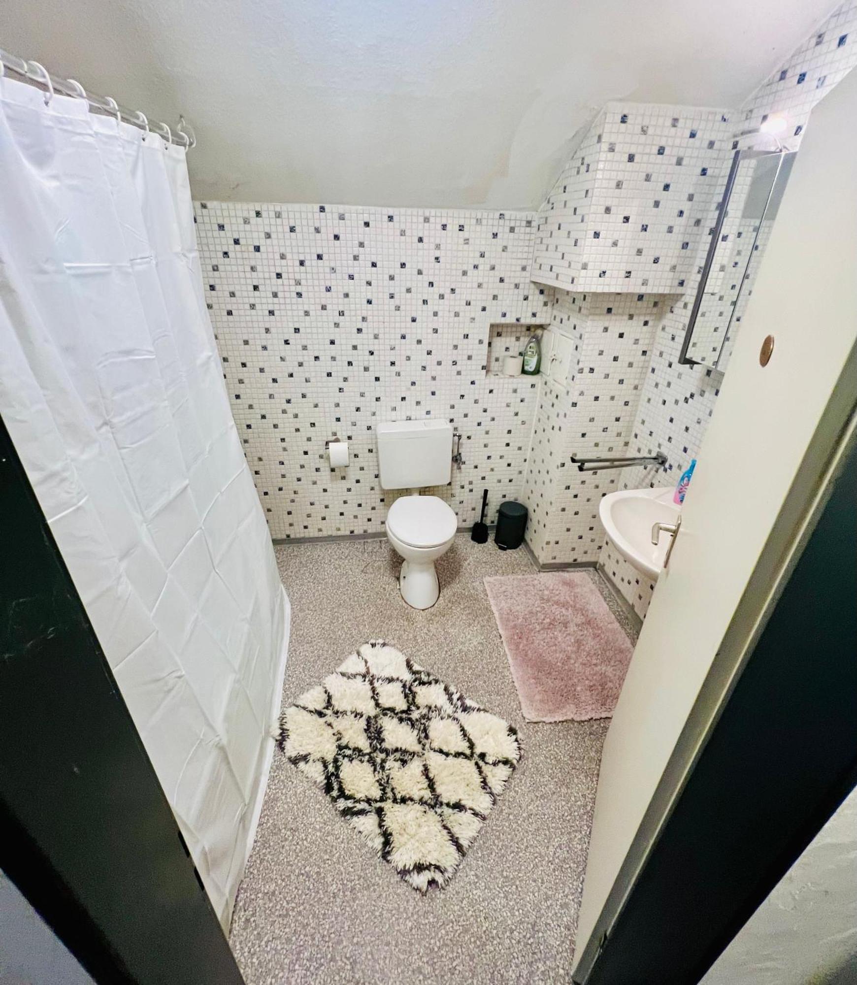 Grosse Dachgeschosswohnung Mit Kueche Und Badezimmer An Der Uniklinik Homburg 洪堡 外观 照片