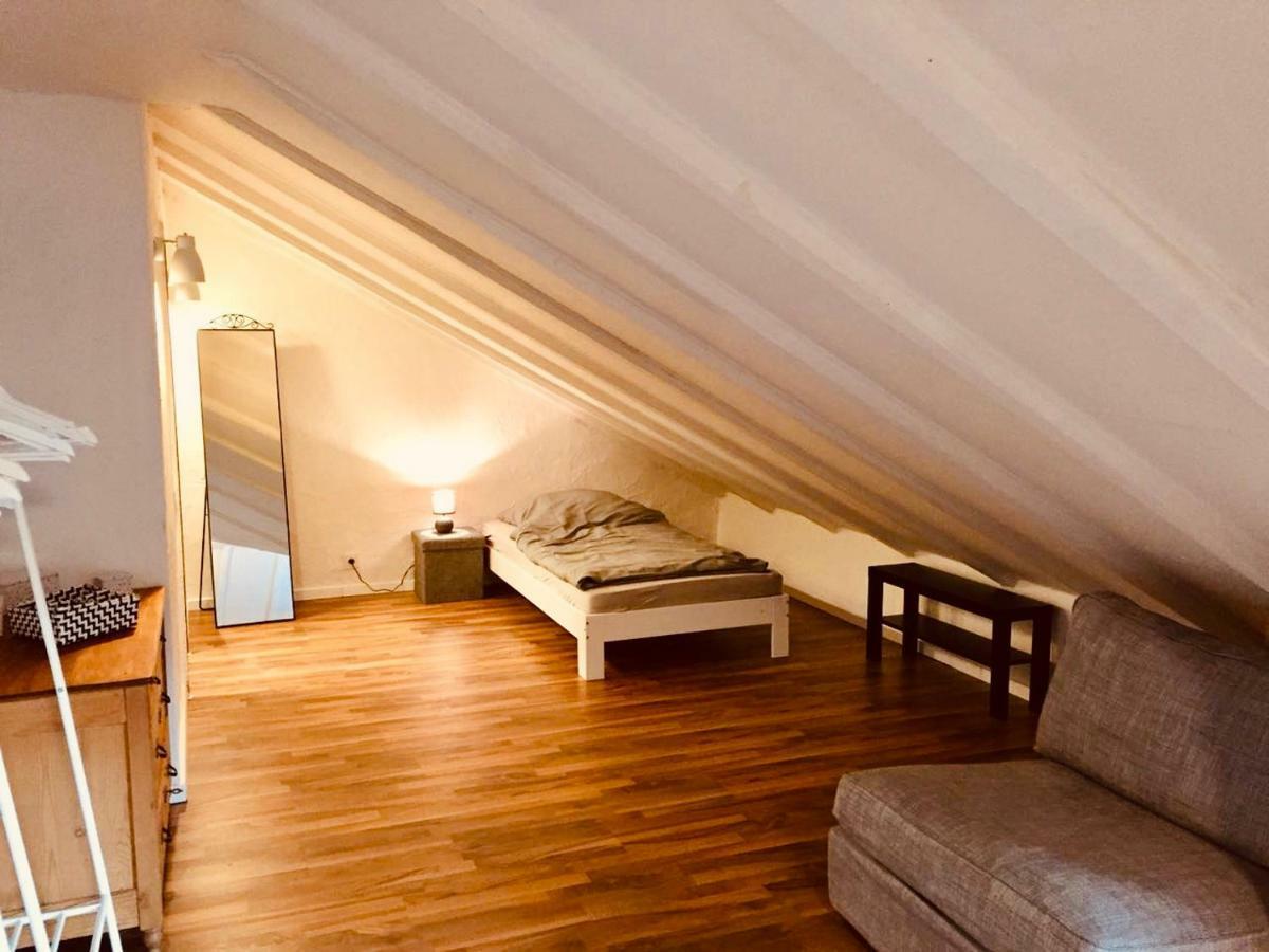 Grosse Dachgeschosswohnung Mit Kueche Und Badezimmer An Der Uniklinik Homburg 洪堡 外观 照片
