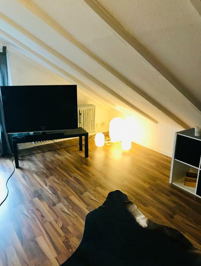 Grosse Dachgeschosswohnung Mit Kueche Und Badezimmer An Der Uniklinik Homburg 洪堡 外观 照片